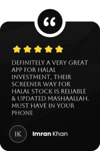 Imran's Review for IslamicStock App on Google Play